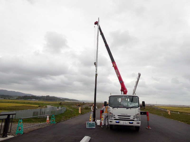令和元年　坂元　街灯施工