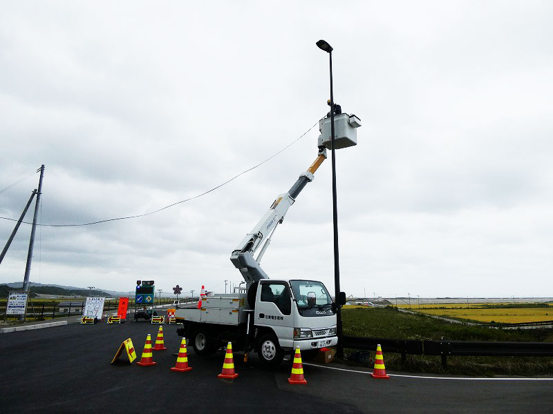 令和元年　坂元　街灯施工
