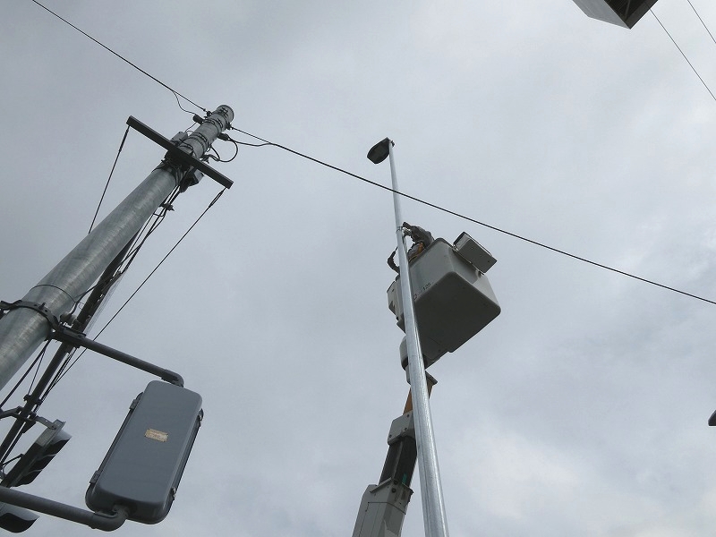 令和2年　宮城野区鶴ケ谷　照明灯設置工事