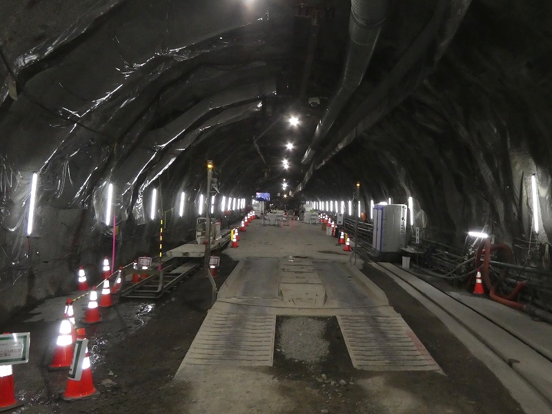 令和2年　原町発電所新導水路 貫通式