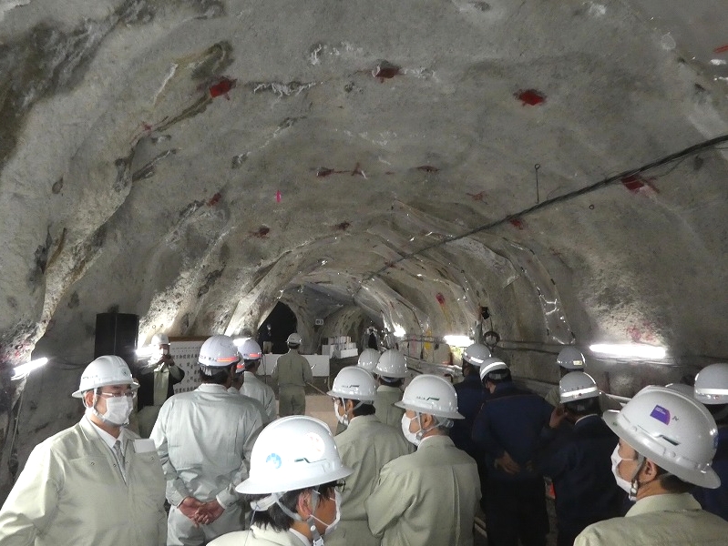 令和2年　原町発電所新導水路 貫通式