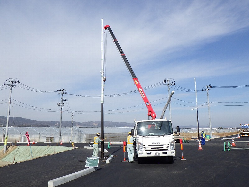 令和2年　山寺 照明灯設置工事